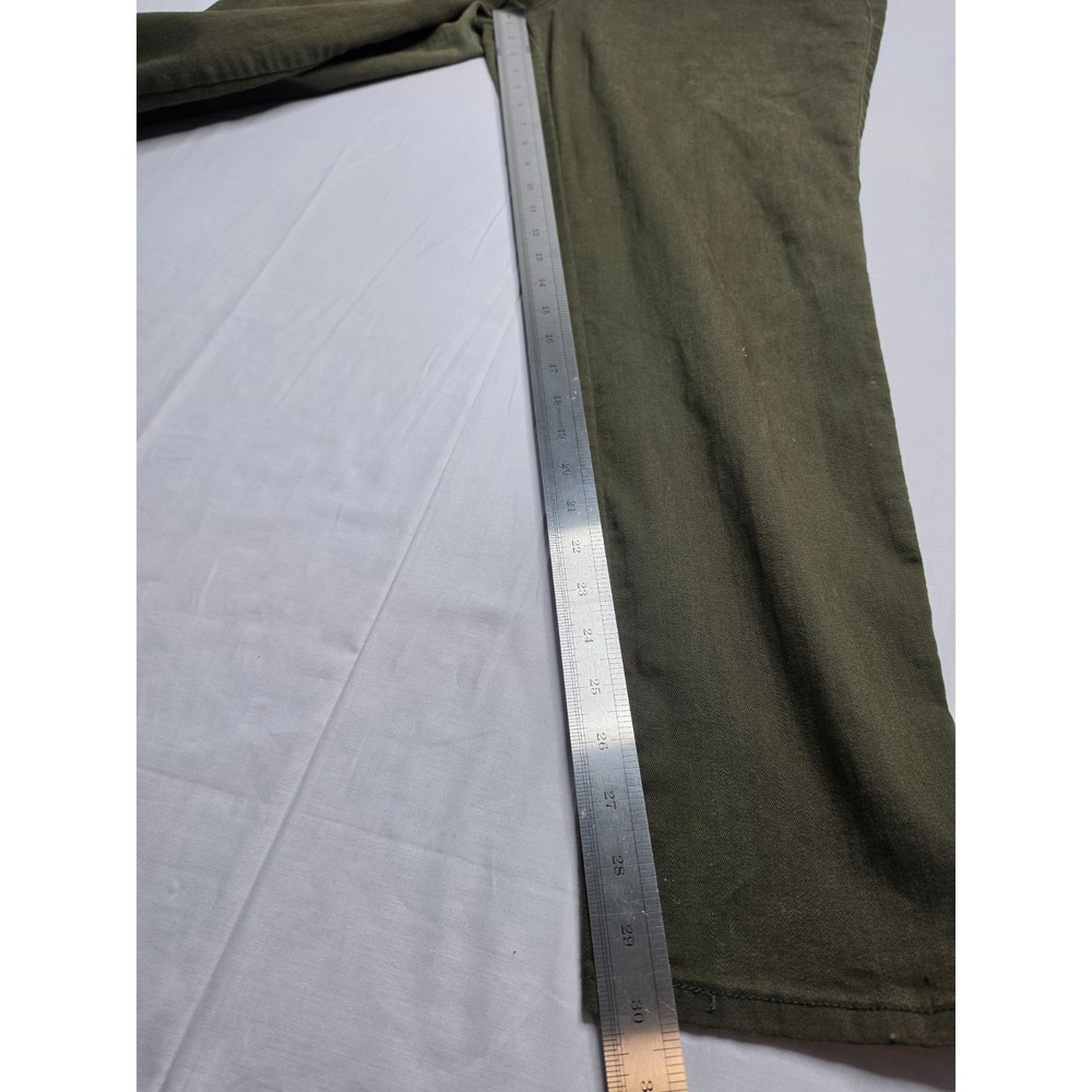 W62 Signature Fit Skinny Jeans Women's 16 Olive Green Denim 5-Pocket Streetwear - Picture 7 of 9